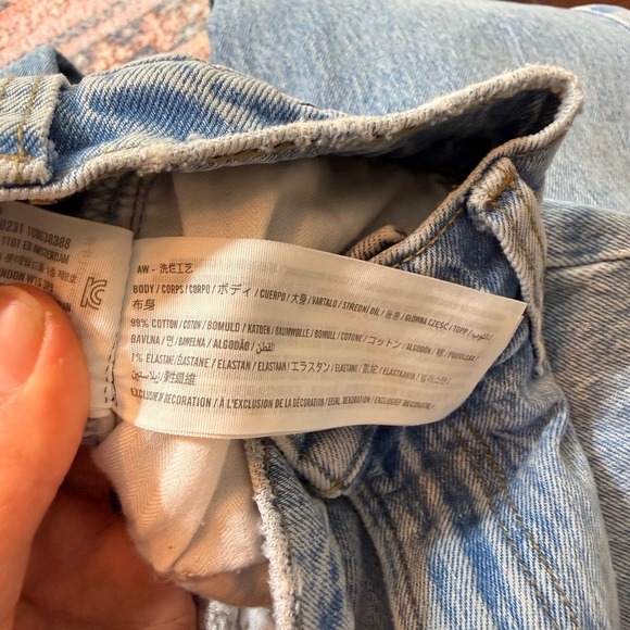 Abercrombie Fitch Curve Love Ultra High Rise 90s Straight Jeans Light Wash 26/2R - Picture 11 of 15